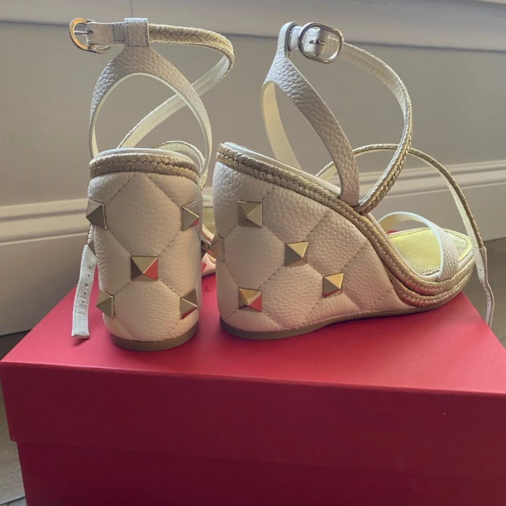 Womens Valentino Espadrillas Wedges - Picture 4 of 8
